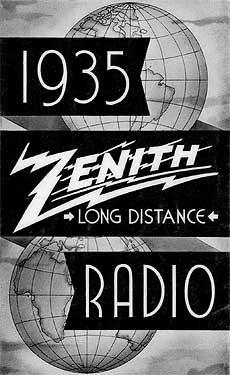 [The 1935 Zenith brochure cover]