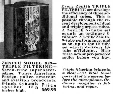 [From the 1935 Zenith brochure]